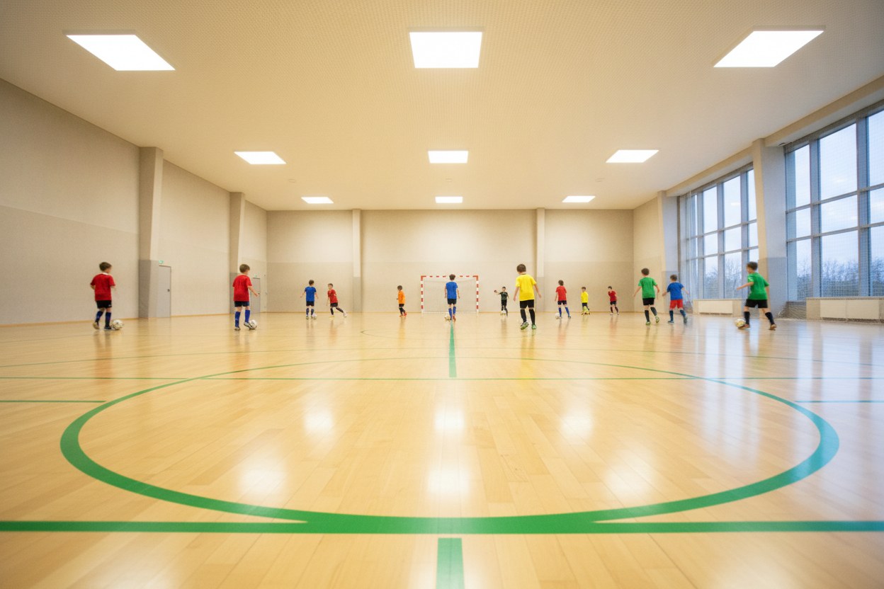 Sahada Akademi futsal antrenman salonu